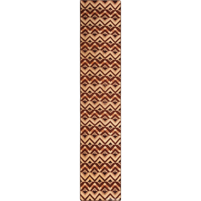 Nazmiyal Collection Gorgeous Vintage French Art Deco Runner Rug | Wayfair